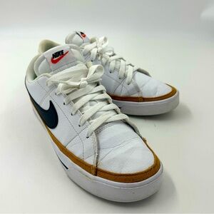 Nike Court Legacy CU4149-102 White/Desert/Ochre Women's Size 9.